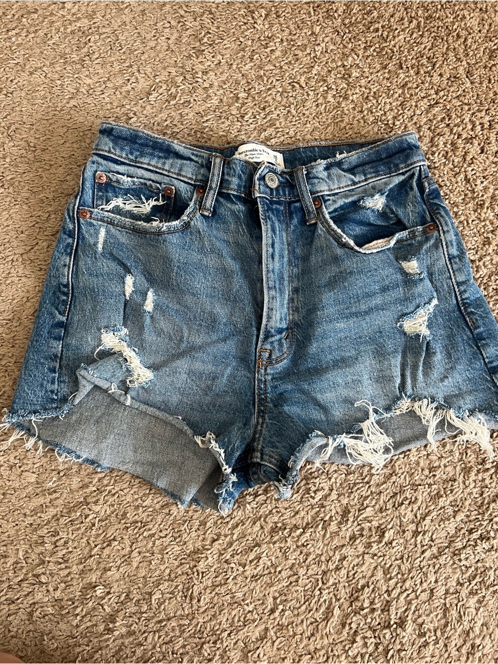 Abercrombie & Fitch Curve Love High Rise The Mom Short